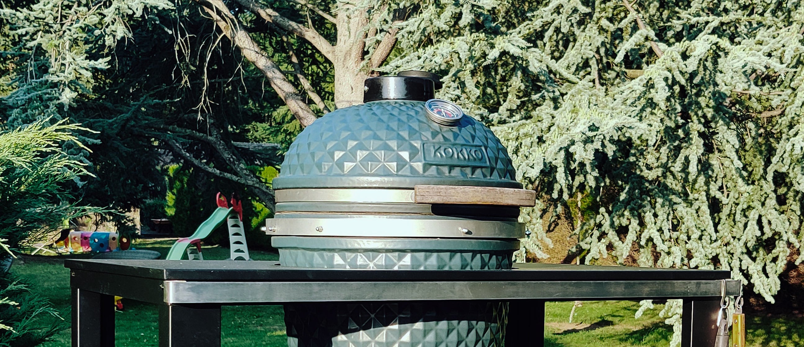 Christian "L'avantage du Kamado est qu'il peut être utilisé l'été comme l'hiver sans aucun problème."