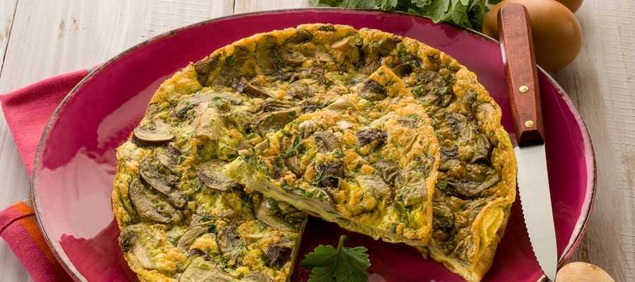 Omelette aux champignons