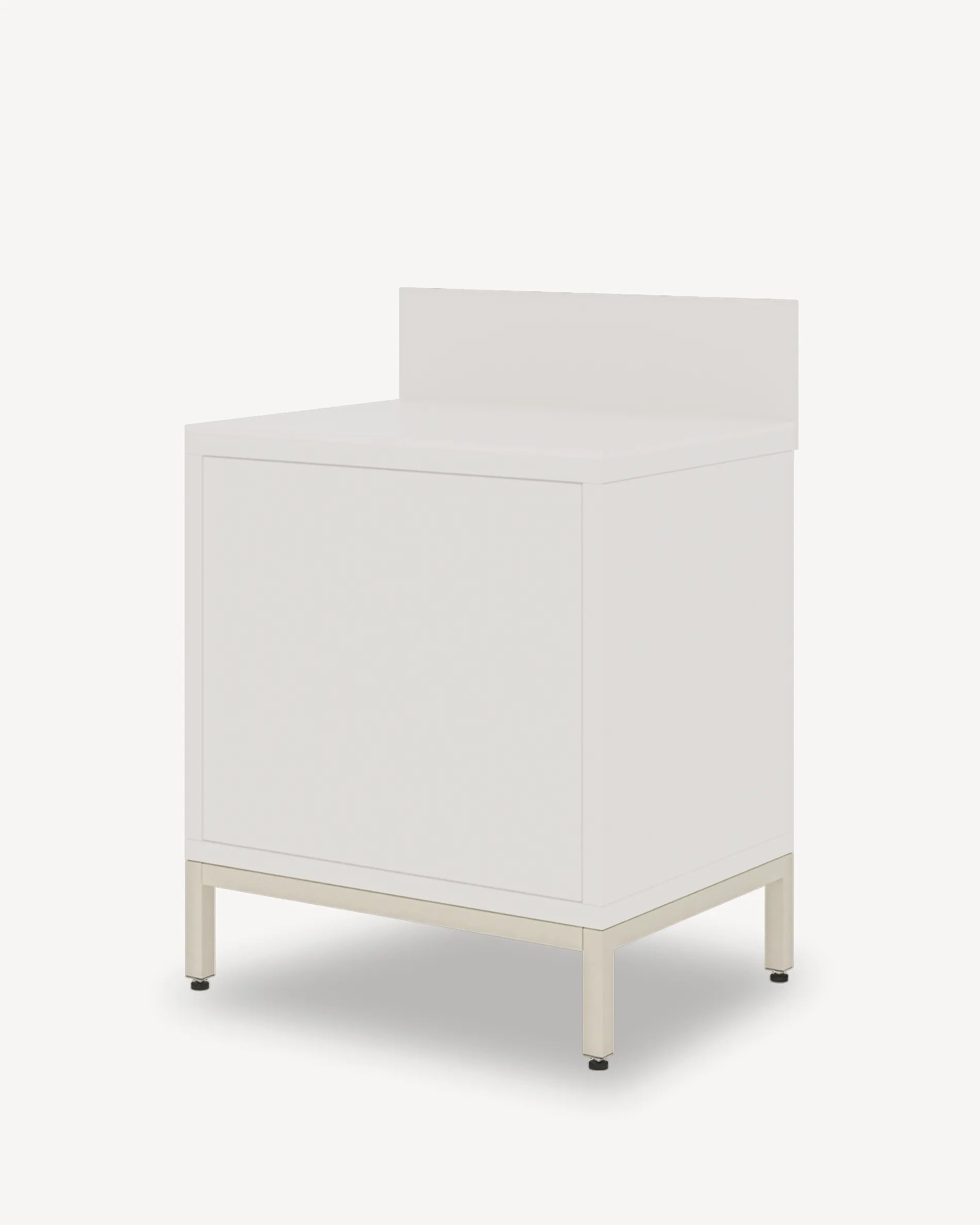 Lage structuur in crème-beige PILOTIS, metalen onderstel overzicht
