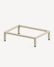 Crèmekleurige beige onderstel PILOTIS, detail van de hoekverbinding