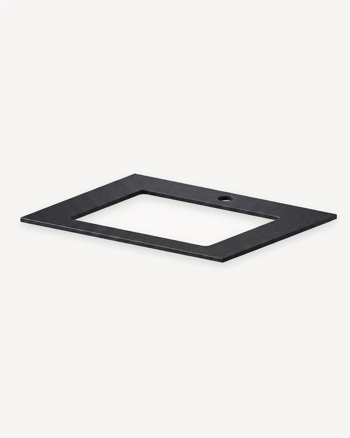 Zwart frame voor het plateau van de PILOTIS Spoelbakmodule met uitsparing voor waskom, packshot geïsoleerd op witte achtergrond