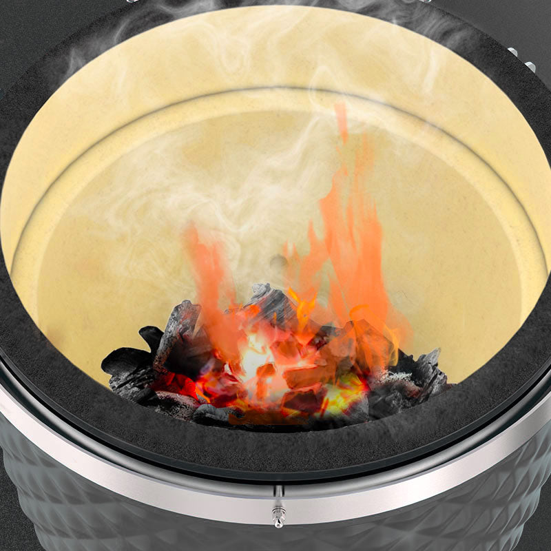 Binnenkant van de kamado