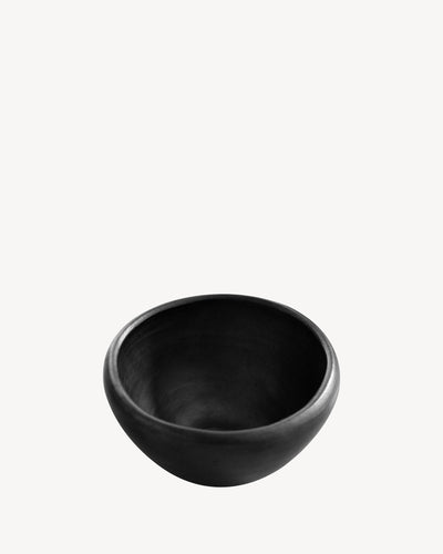 Klein kommetje van Chamba zwarte klei Ø15,5cm