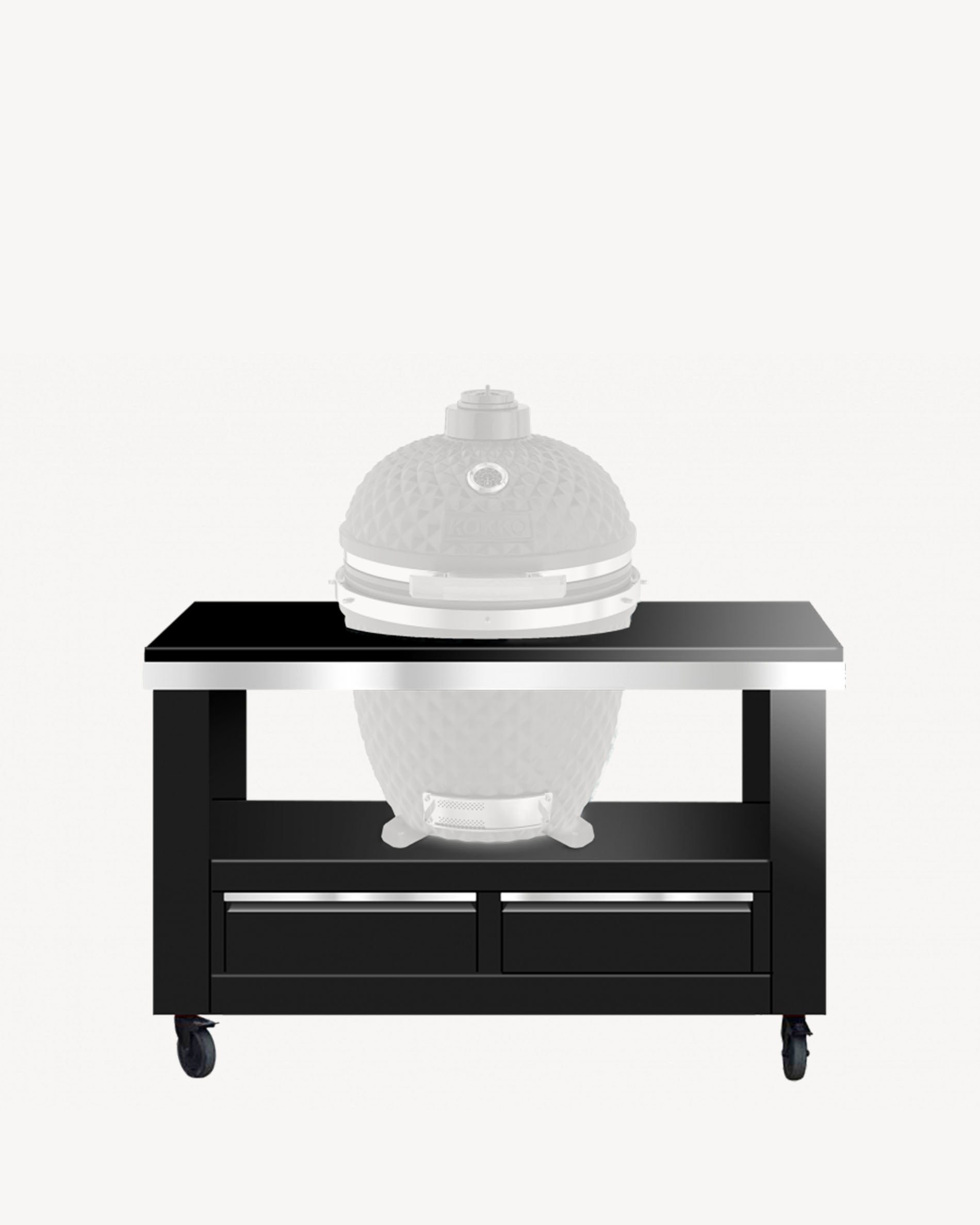 Metalen trolley met lades