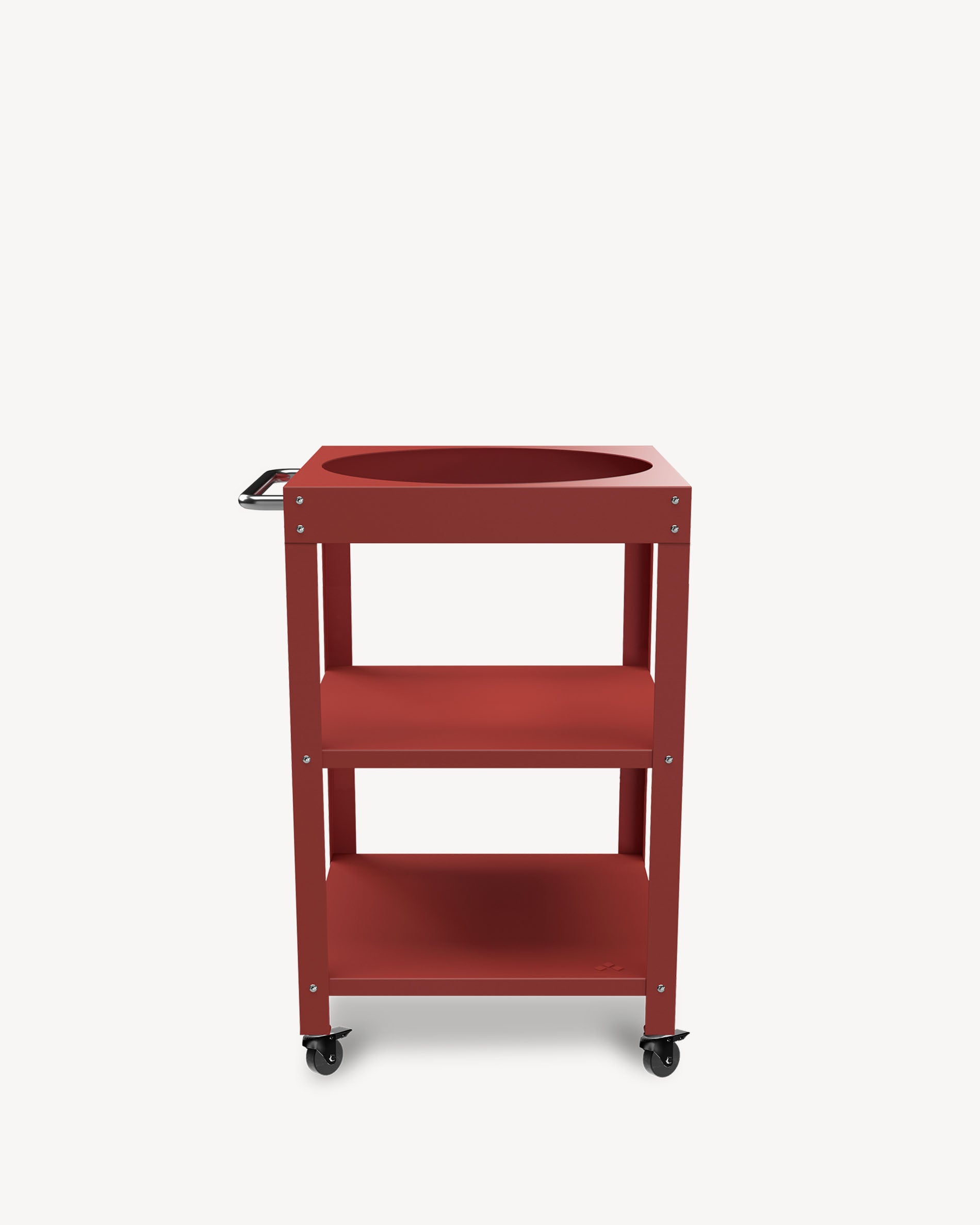 Rode metalen bijzettafel voor Kokko L 18''