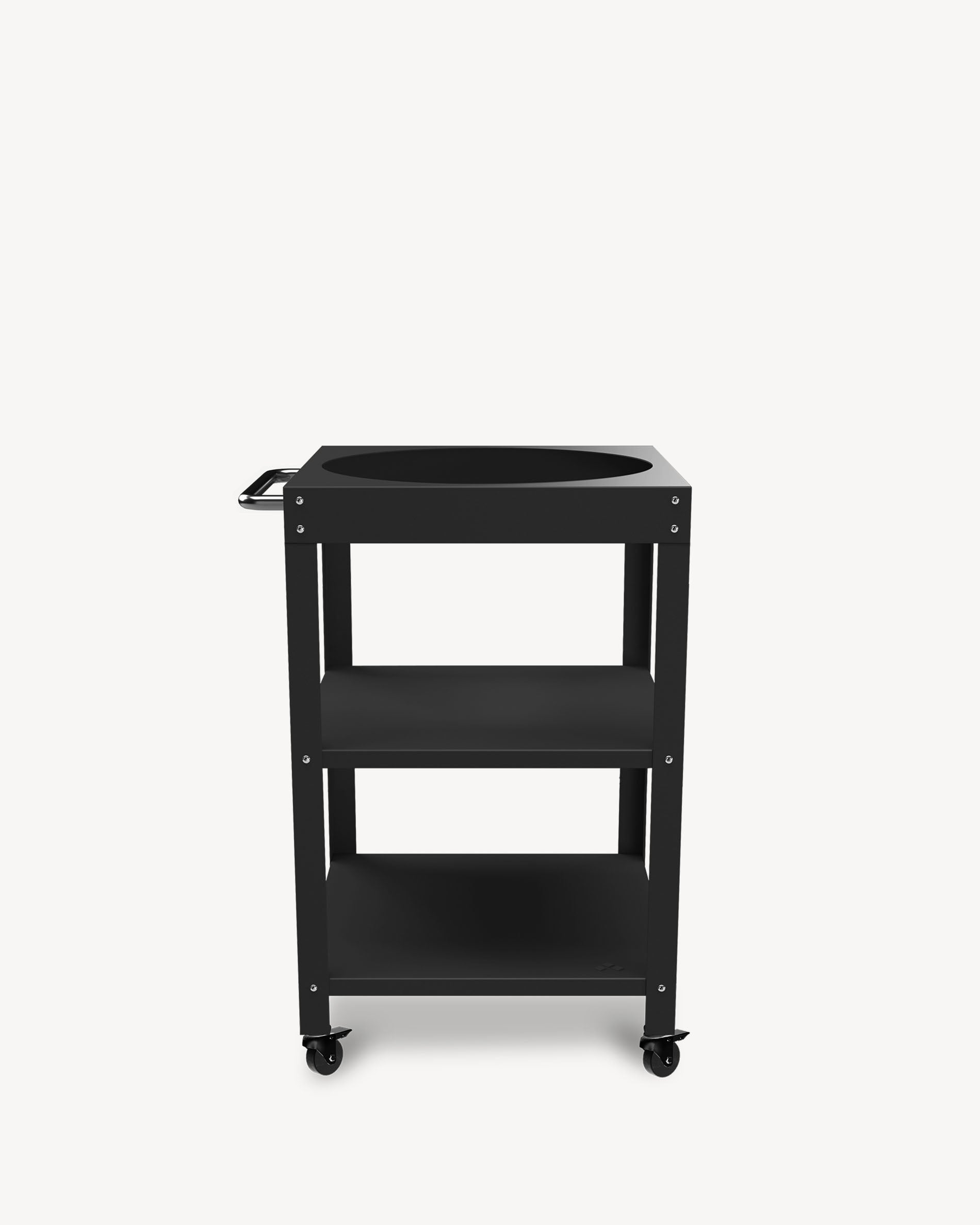Zwarte metalen bijzettafel voor Kokko L 18''