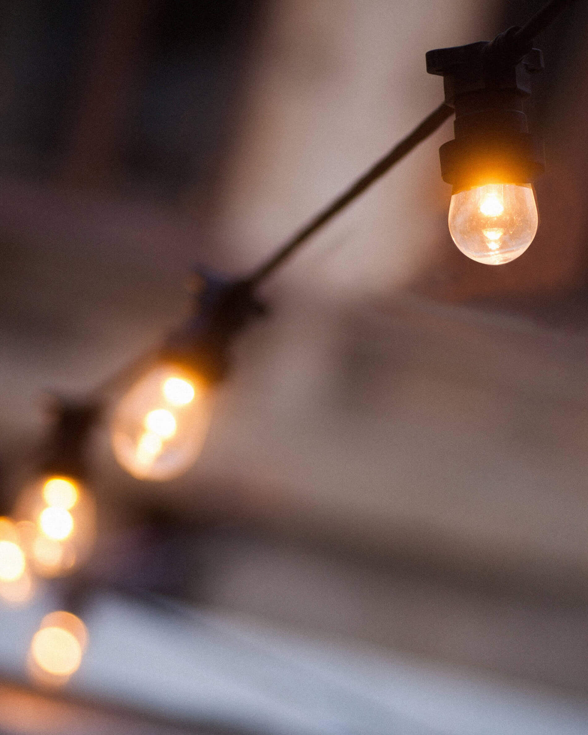Ronde lichtslinger met filament