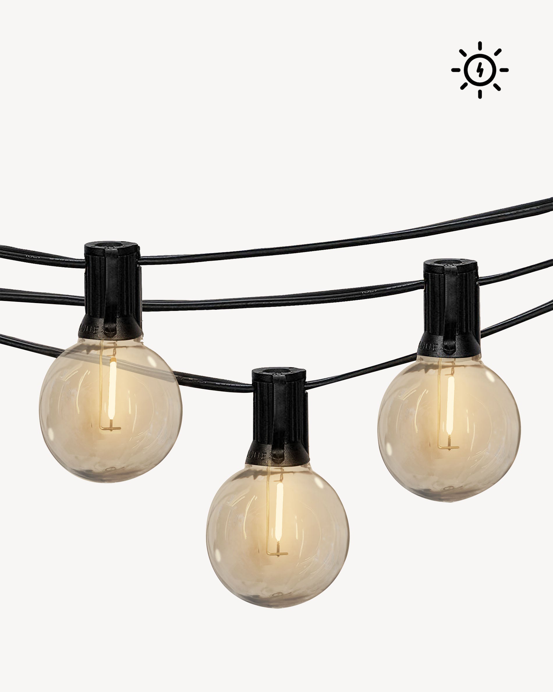 Zonnelichtslinger met filament