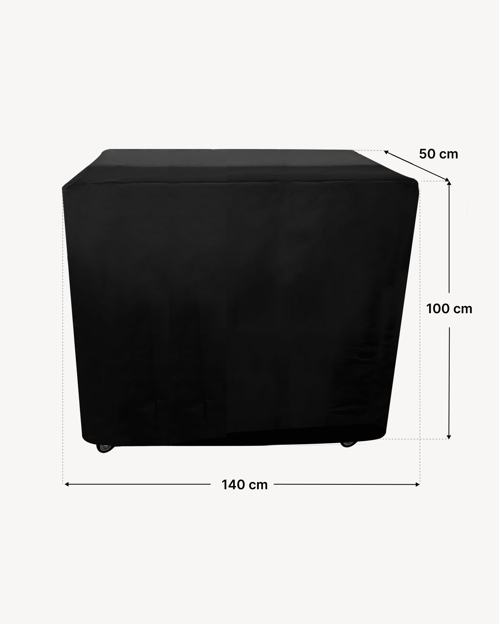 Afmetingen hoes bijzettafel 50x140