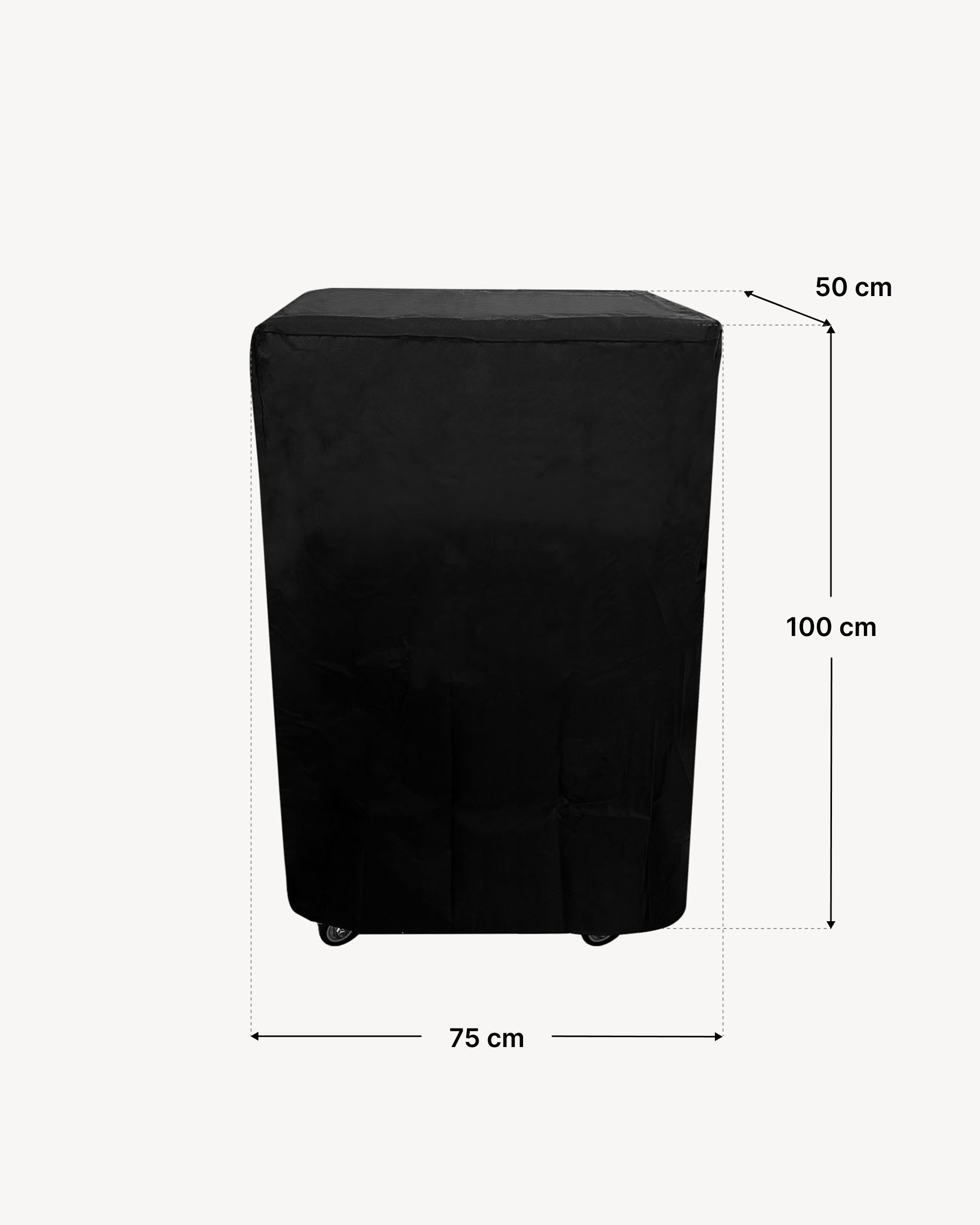 Afmetingen hoes bijzettafel 50x75