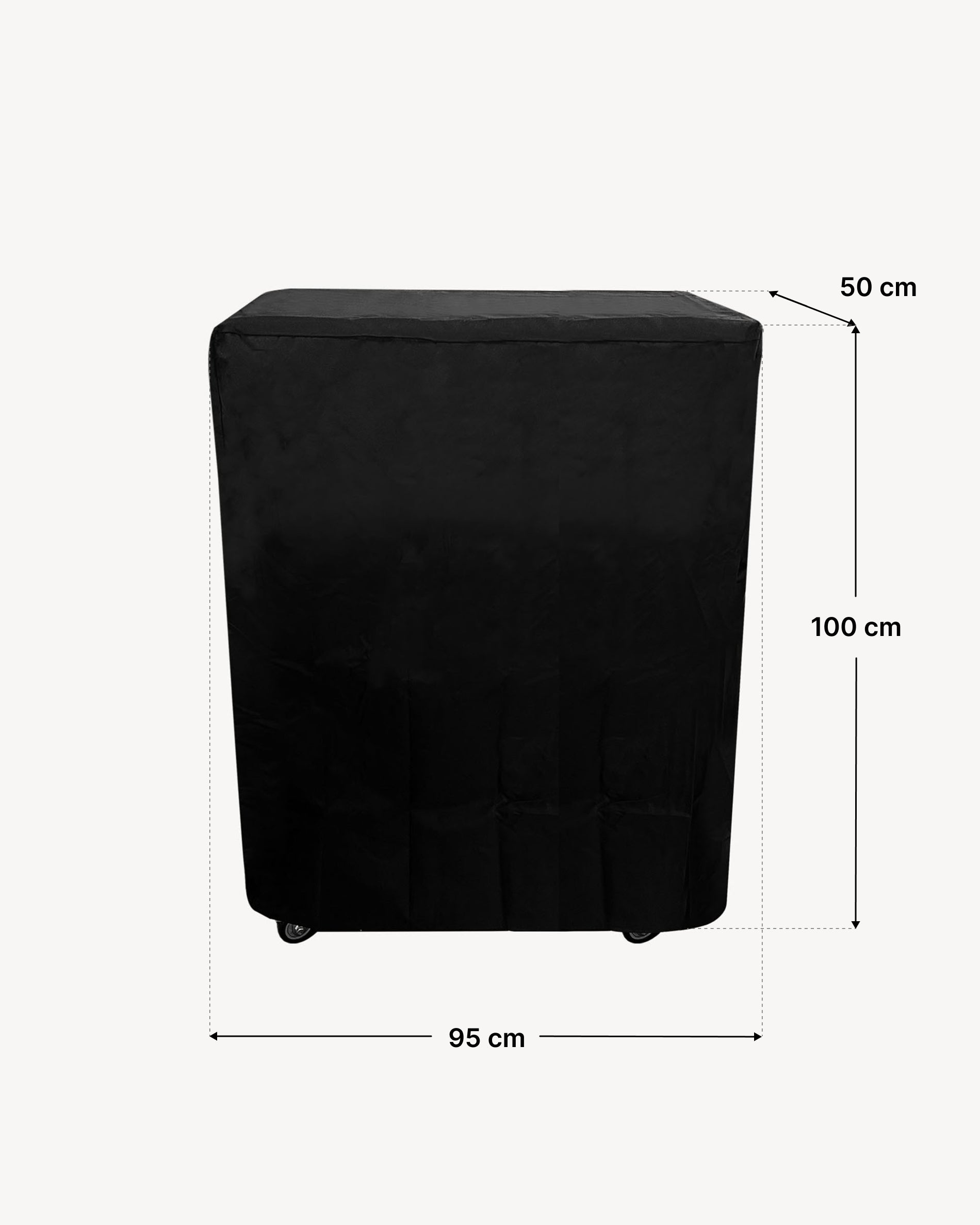 Afmetingen hoes bijzettafel 50x95