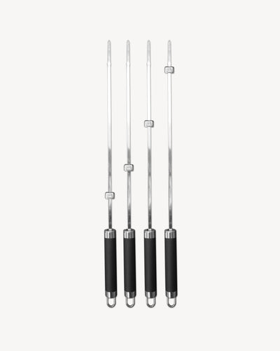 Set van 4 RVS spiesen