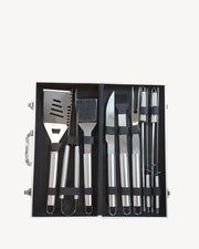 Koffer met 10 roestvrijstalen accessoires